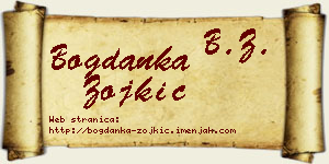 Bogdanka Zojkić vizit kartica